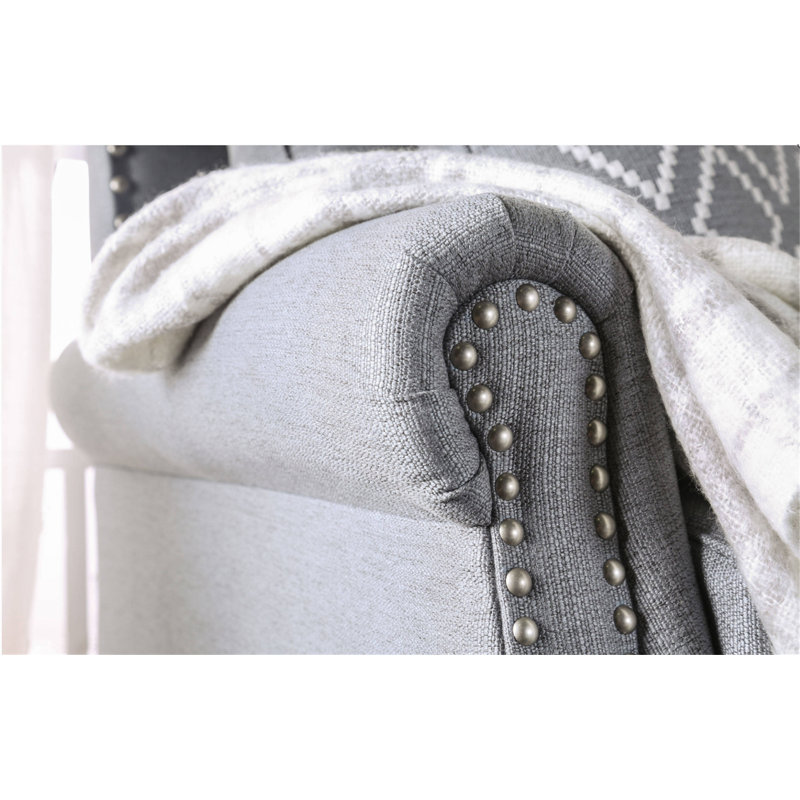 Pearce Upholstered 92.5 " Sofa, Gray