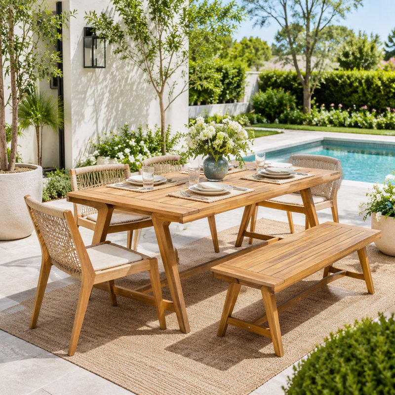 Table repas d'extérieur moderne