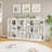 6 Cube Storage Bookshelf, 53" Tall Bookcase with Anti-Tip Design, Modern Freestanding Organizer Shelf-829823139