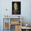 Portrait d'un jeune homme, vers 1480-1485. Estampe d'art mural abstraite et contemporaine.-1621808078