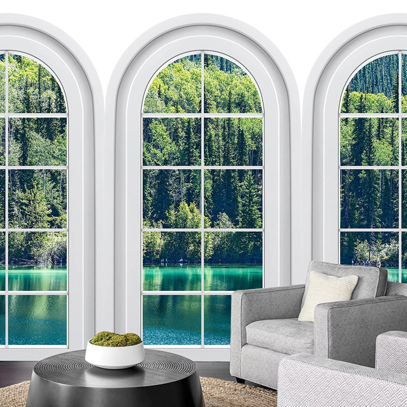 Murale nature sauvage L 5,5 pi x l 96 po Summer Pine Forest, L 100 po x L 144 po
