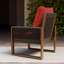 Chaise d'extérieur en bois avec coussins-1671562411