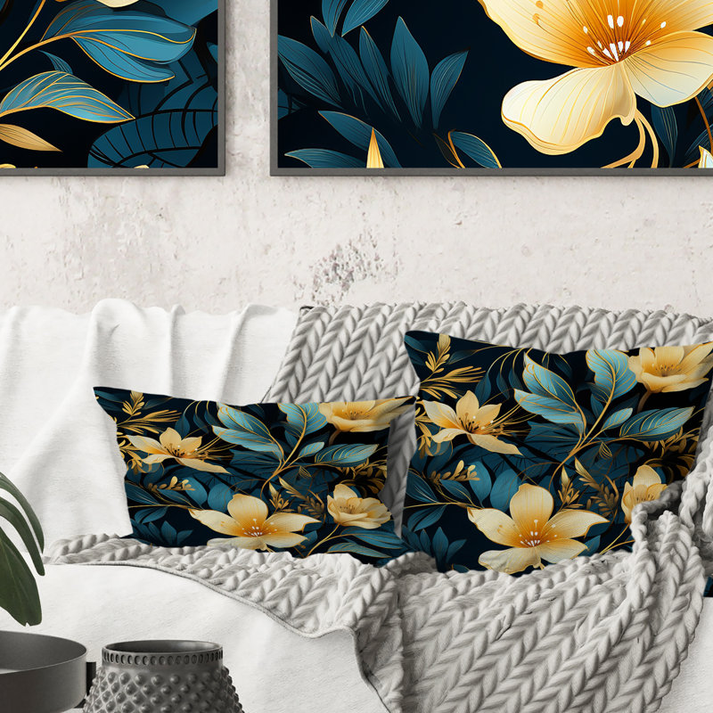 Motif tropical Tropical Twilight Ii - Coussin abstrait