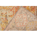 Distressed Homage Hand Knotted Wool Geometric Area Rug