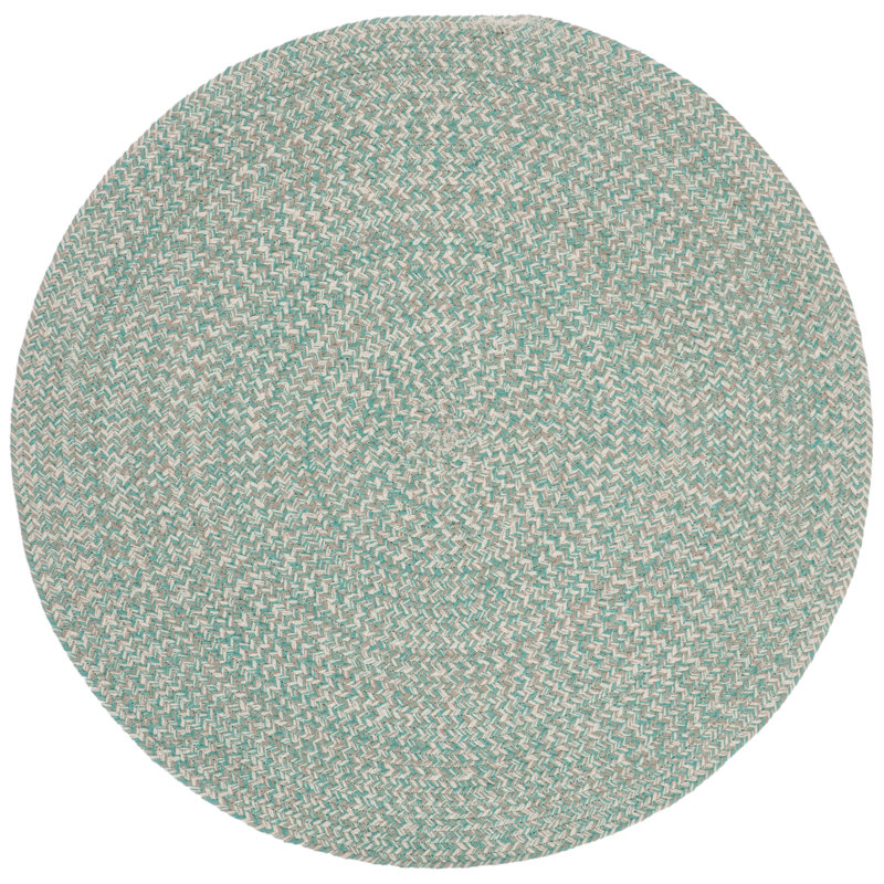 Tapis en coton tissé à la main Manzella, Rond 5 pi