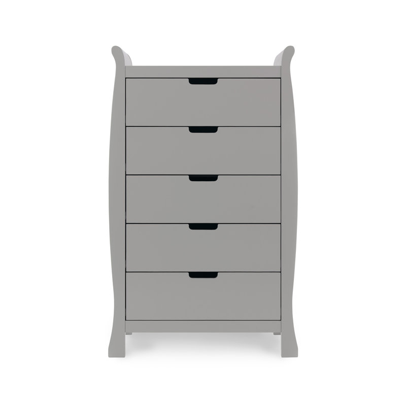 Stamford Cot Bed 7-Piece Nursery Furniture Set, Warm Grey