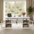 67.8" Farmhouse Spacious Desktop Executive Desk with Drawers, File Cabinet and Power Outlets-375593500
