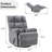 32.7'' Wide Contemporary And Super Comfort Swivel And Rocker Manual Recliner