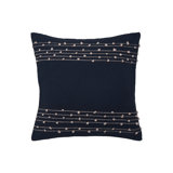 Tabb Embroidered Cotton Blend Throw Pillow