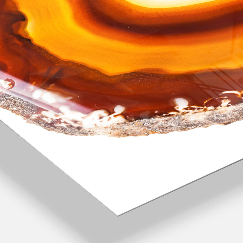Vibrant Agate Geode Slice - Horloge murale moderne, H 32 po x l 24 po x P 1 po