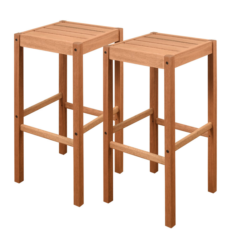 Tabouret de bar en bois Alyisa