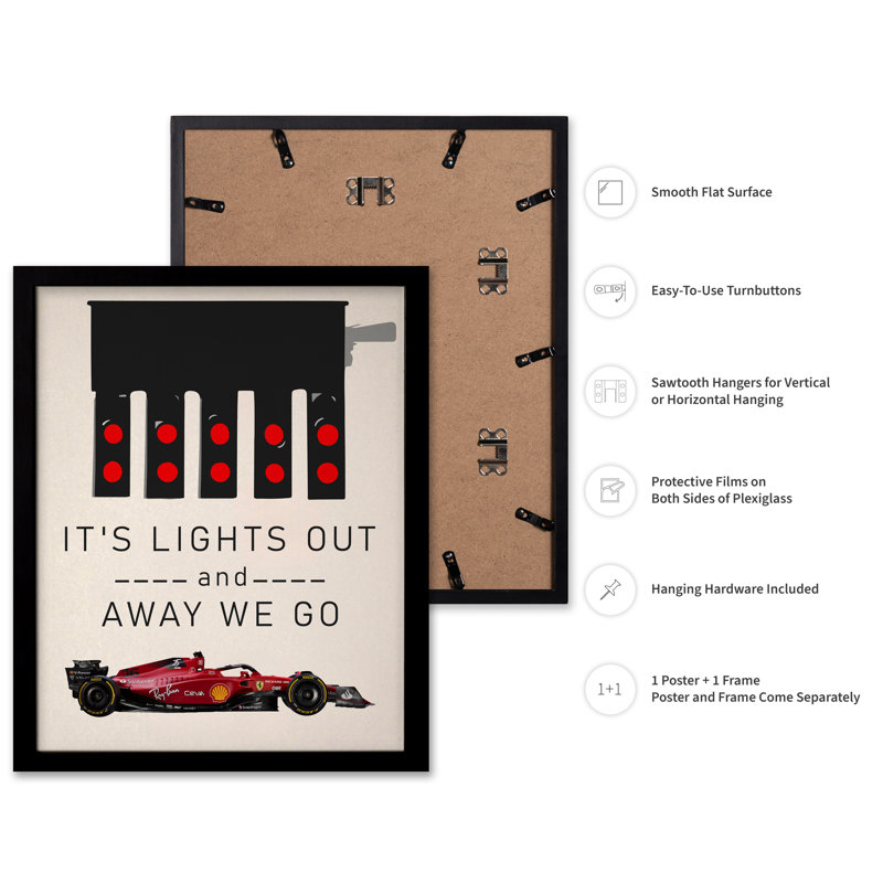 It's Lights Out, Black Framed, Poster, 18"H x 24"W