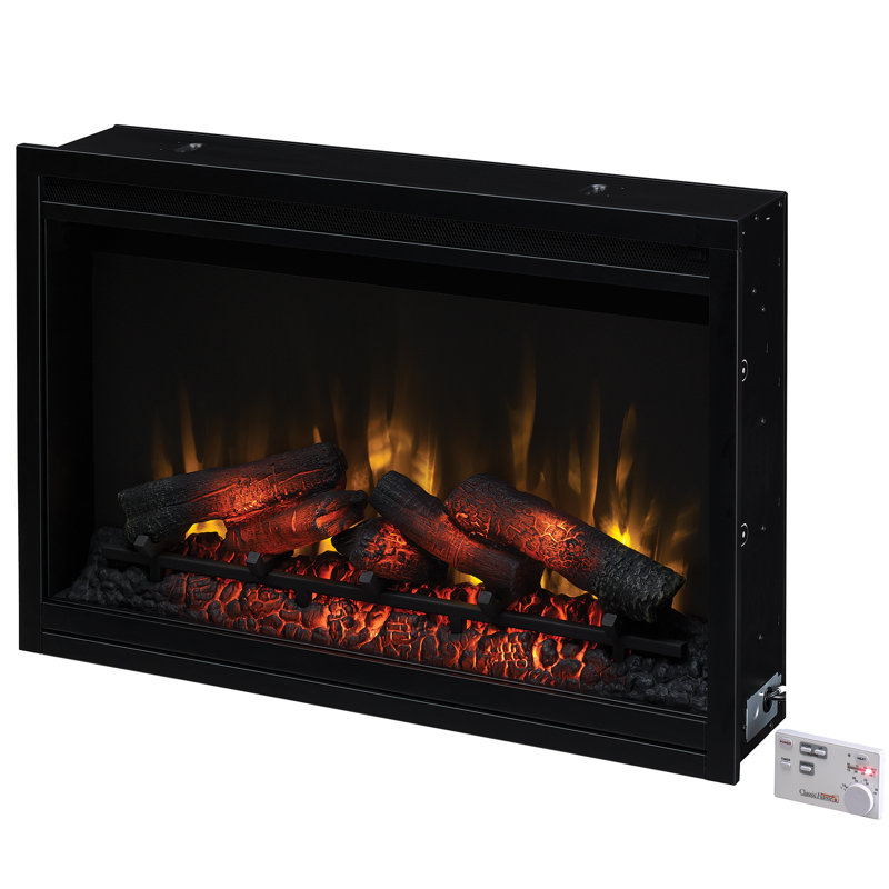 Biskoupky 36'' W Black Electric Fireplace Insert