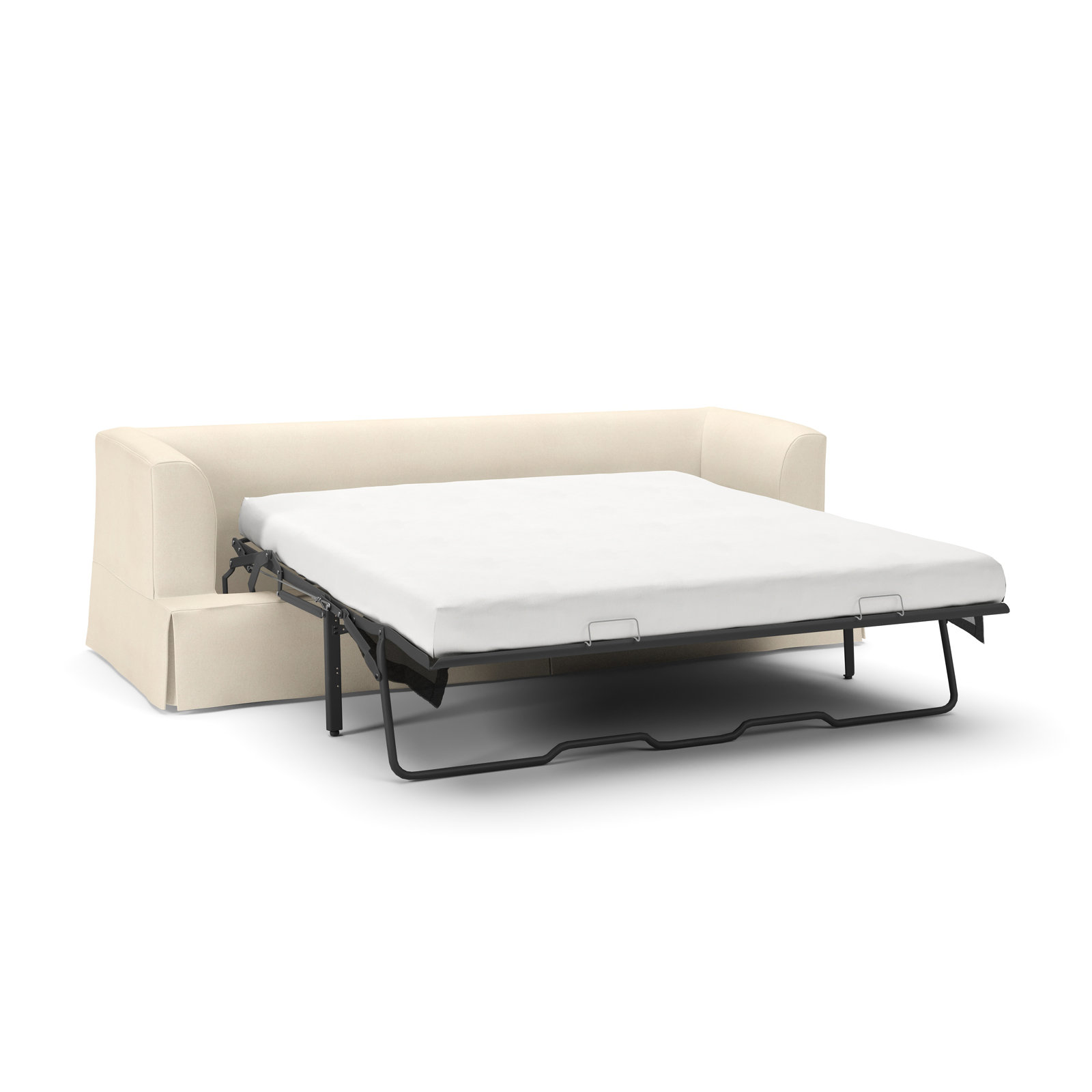 Lucia 92.5'' Upholstered Sleeper Sofa, Bayou Natural Canvas