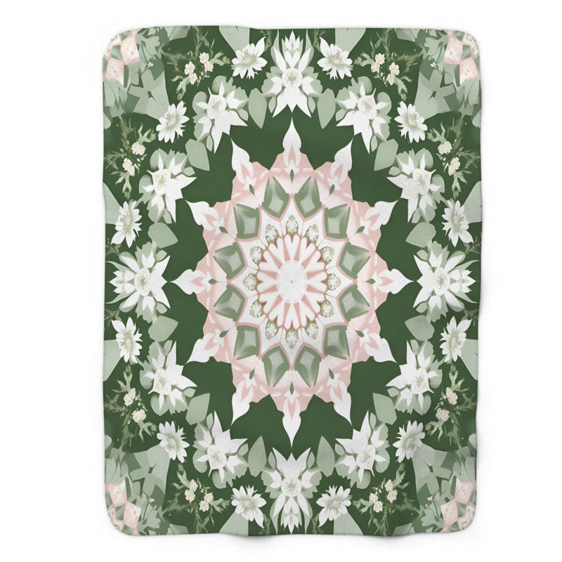 Jeté Kaleidoscope Dreams - 1 pièce Sherpa, Grand lit
