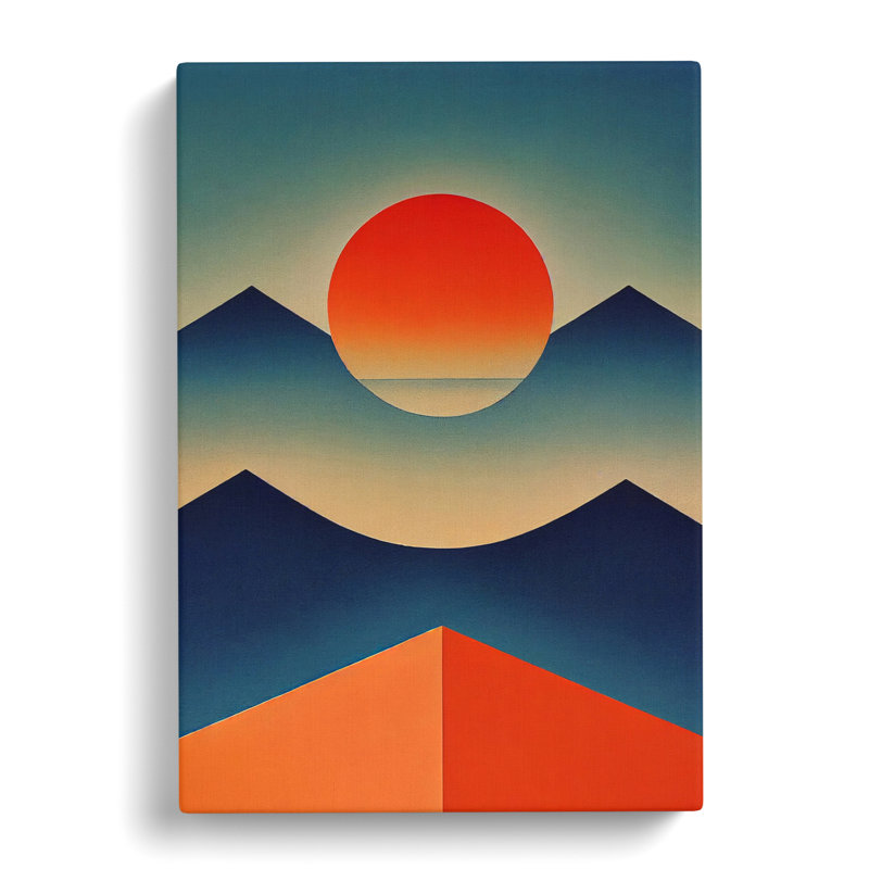 Minimalism Sunset - Wrapped Canvas, 60cm H x 40cm W x 3cm D