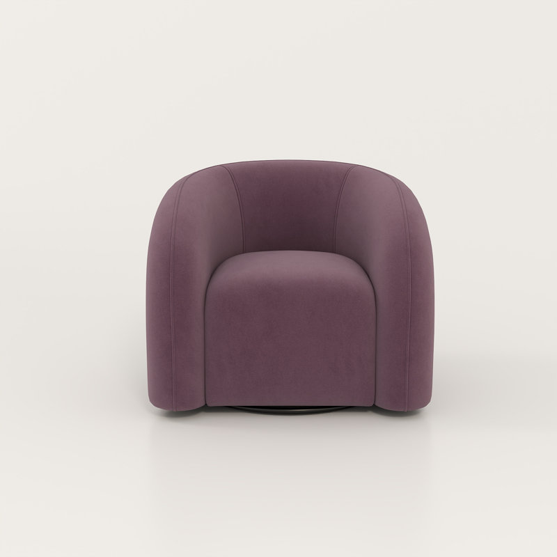 Bricyn Swivel Barrel Chair, Purple