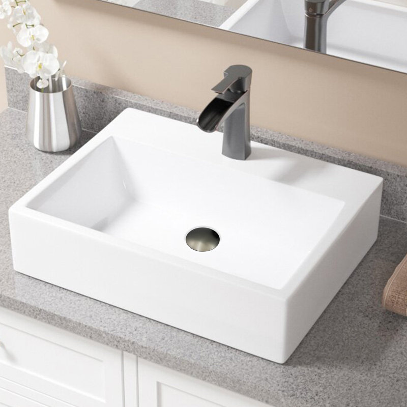 Bathroom Sink Stainless Steel Pop Up Drain Without Overflow(1 Pcs), Gun Ash