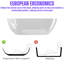 63'' x 29.5'' Freestanding Soaking Solid Surface Stone Resin Bathtub-108772684