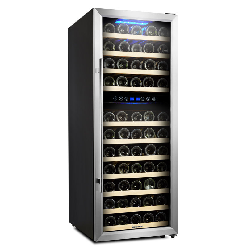 Kalamera Dual Zone 19.5'' Freestanding 73 Bottle Wine Refrigerator