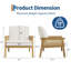Upholstered Linen Accent Chair-320570136