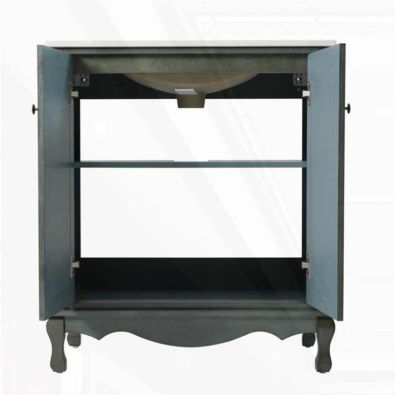 Bathroom Vanity with Rectangle Ceramic Sink