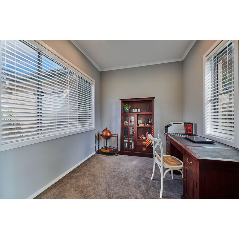 Embossed PVC Venetian Blind, White, 150 cm L x 120 cm W