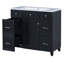 Meuble-lavabo noir Shaker