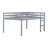 Full Rubberwood Loft Bed with Ladder, Space-Saving & Sturdy Design, Durable Kids Room Furniture,Grey-1542892972
