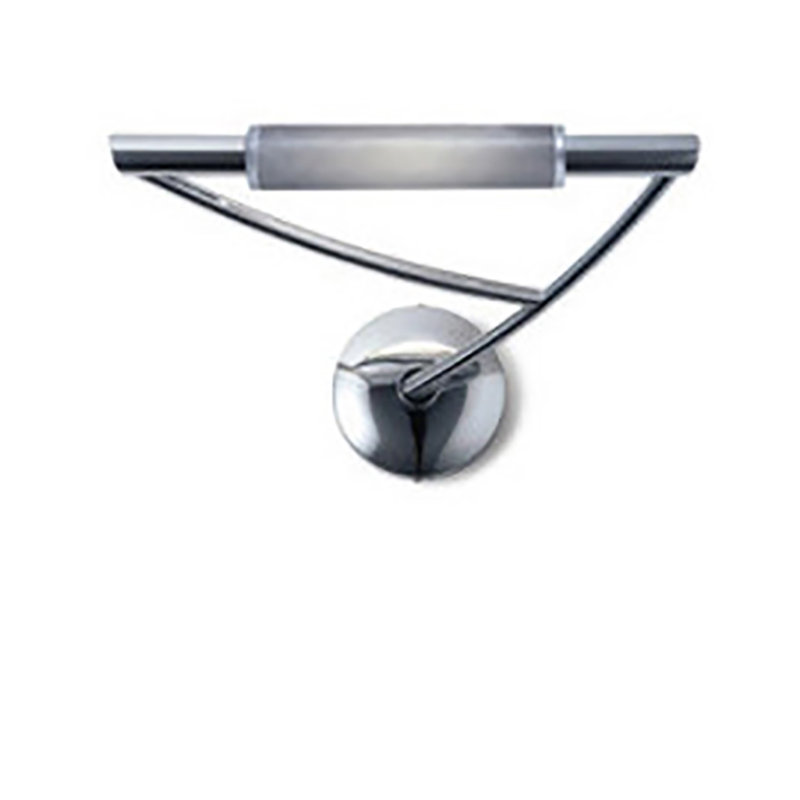 Wing 1-Light Armed Sconce, Gray Metal, Right Extending