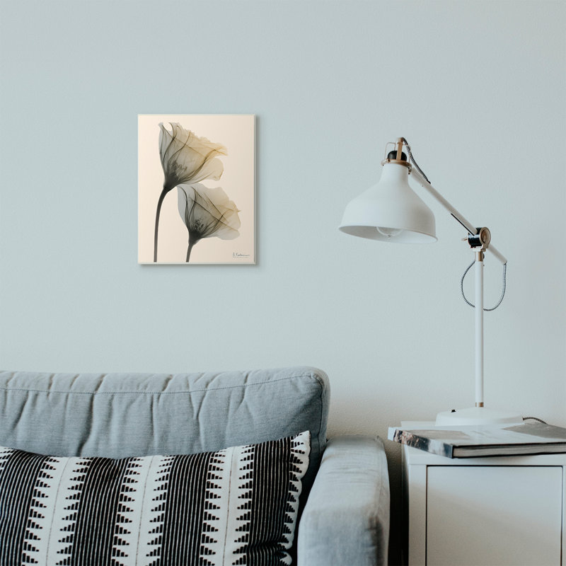 «Neutral Light Flower» par Albert Koetsier - reproduction de photo, H 19 po x l 13 po x P 0,5 po, Plaque murale