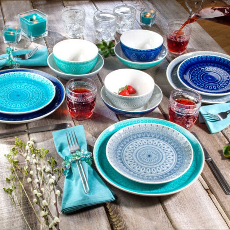 Service de table 16 pièces Fez, Gris