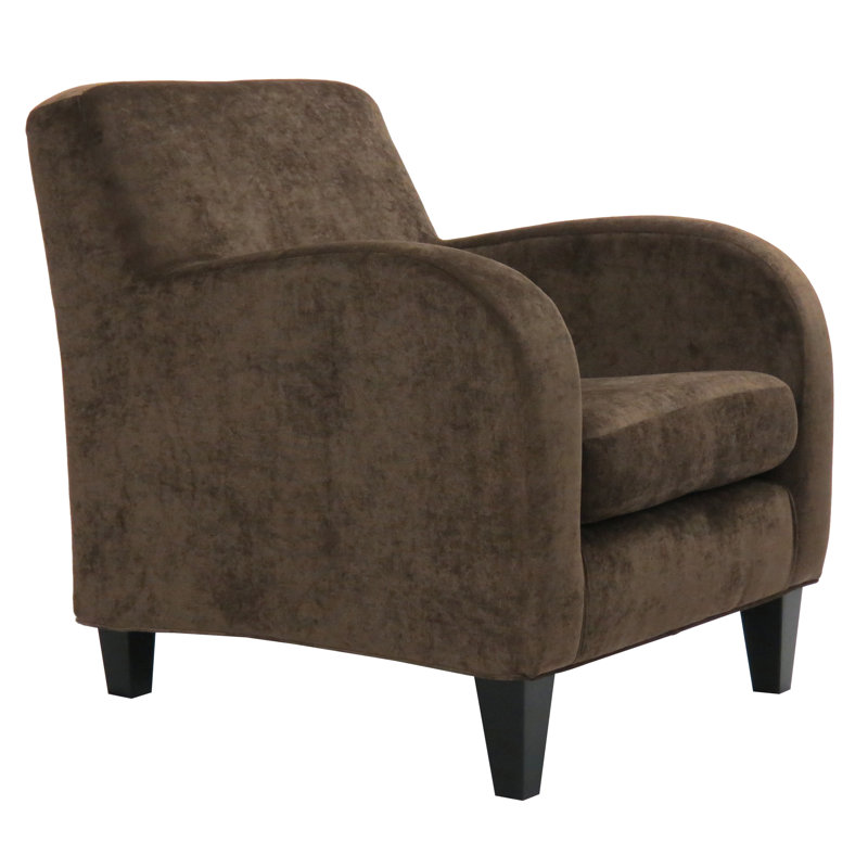 Fauteuil club en polyester 30,5 po Paddington, Brun