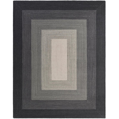  Ombre Hand Braided Wool Rug