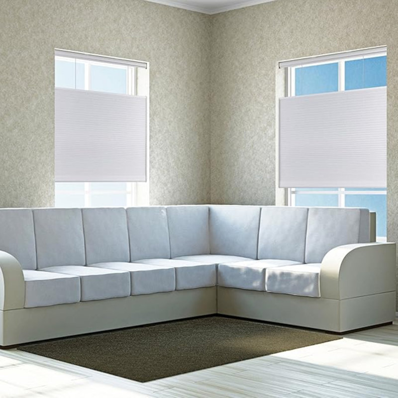 White Cordless Top-Down Bottom-Up Cellular Fabric Shade 32.5"W x 60"H