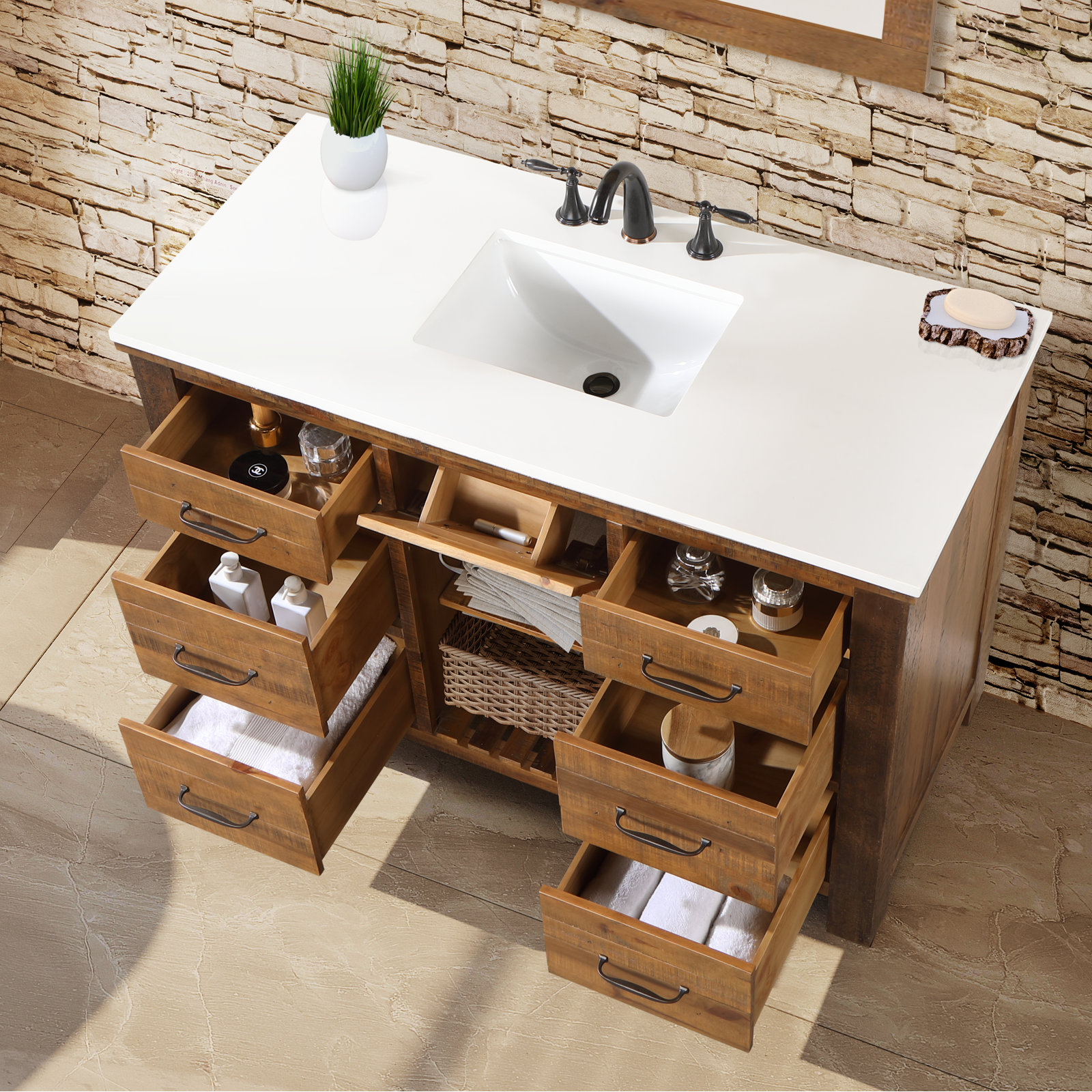 Marlie 72'' Double Bathroom Vanity