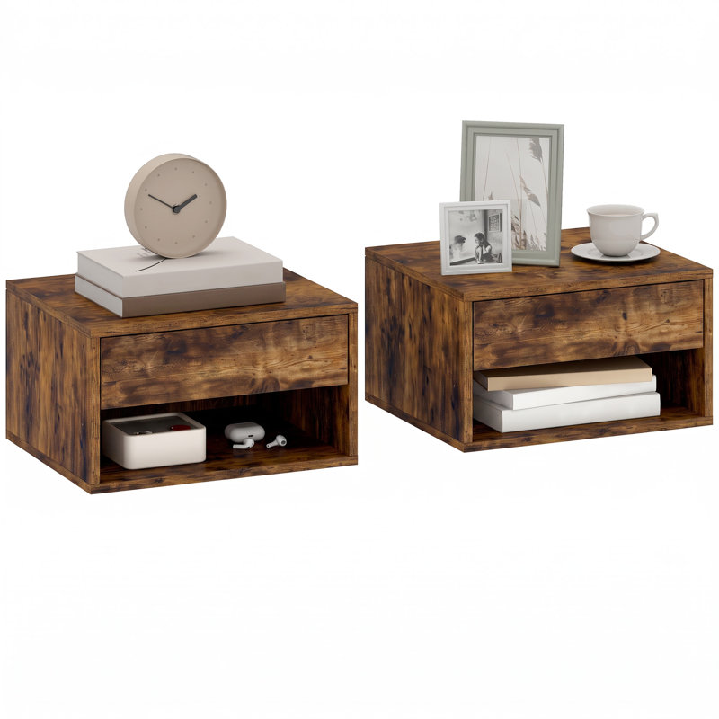 37 cm W Particle Board Bedside Table