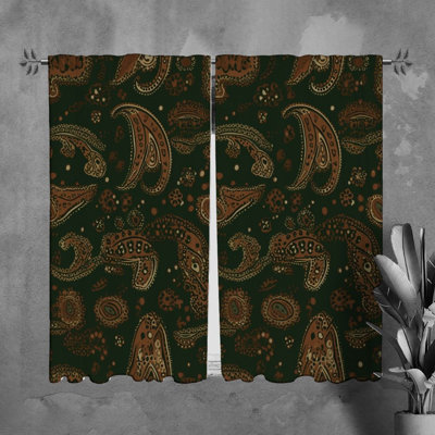 Paire de rideaux obscurcissant en polyester Saphron