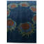 Tapis carré bleu marine Noell