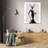 Trinx Fab Funky Gallery Wrapped Canvas Art Titled: Glamour Deer in Black-1805718832