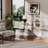 Modern Acrylic Console Table With Double Storage Shelves, Entryway Table For Living Room, Hallway, Or Behind Sofa