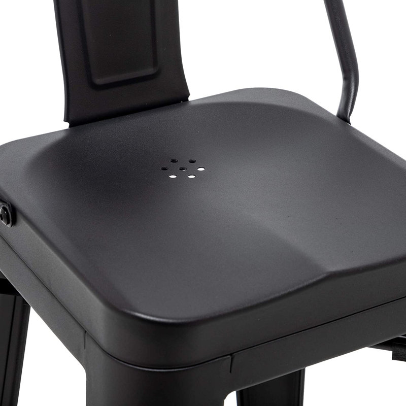 Tabouret de bar et de comptoir Crosland, Noir, Tabouret de bar (siège d'une hauteur de 30 po)