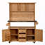 Banc de rangement avec roues verrouillables et huche-1326700089