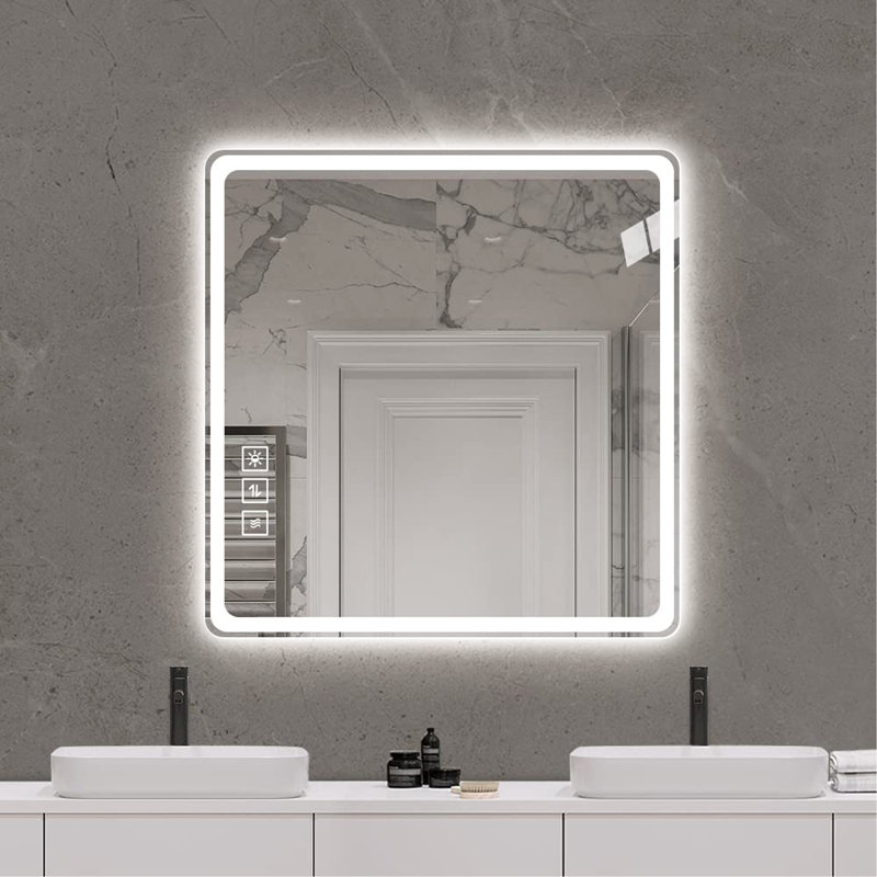 Miroir de salle de bain mural de qualité supérieure avec caractéristiques avancées pour une expérience de salle de bain idéale
