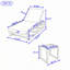 Ensemble de chaises longues d'extérieur avec coussins et table d'appoint-133253700