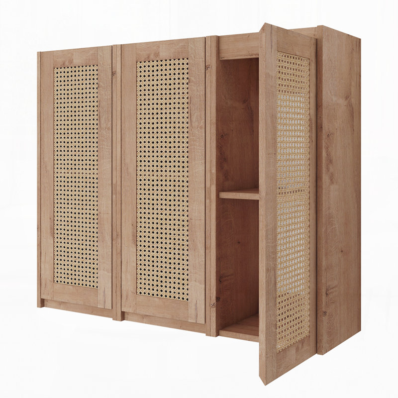Armoire latérale de salle de bain 36 po, portes à fermeture douce, conception à fixation flottante