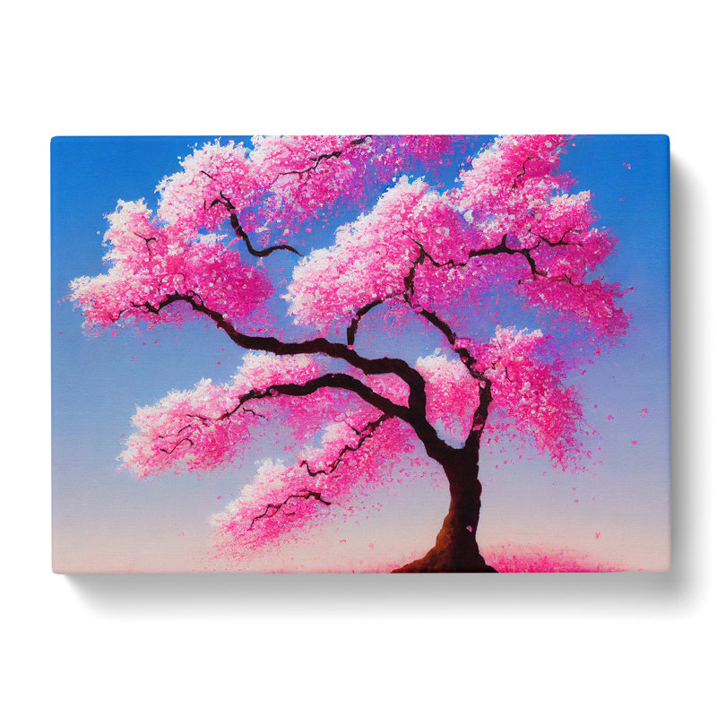 Authentic Cherry Blossom Tree - Wrapped Canvas, 35cm H x 50cm W x 3cm D