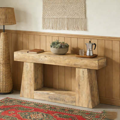 Table console en bois