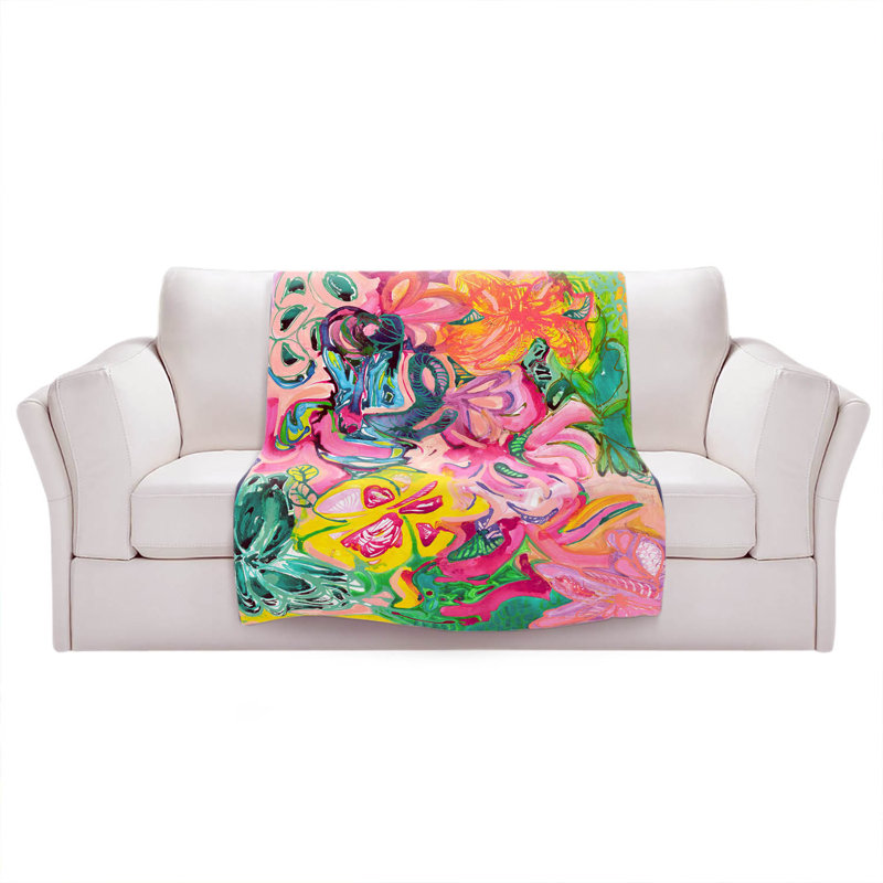 Hand Woven Throw Blanket, 68" W x 80" L