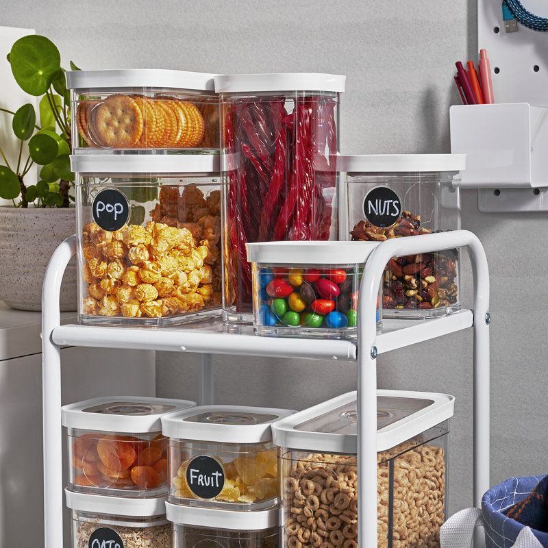 ZWILLING Fresh & Save Cube Box, Plastic, Airtight Dry Food Storage Container, 2-Piece Large Cube Set, 1.7-qt